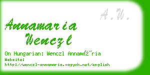 annamaria wenczl business card